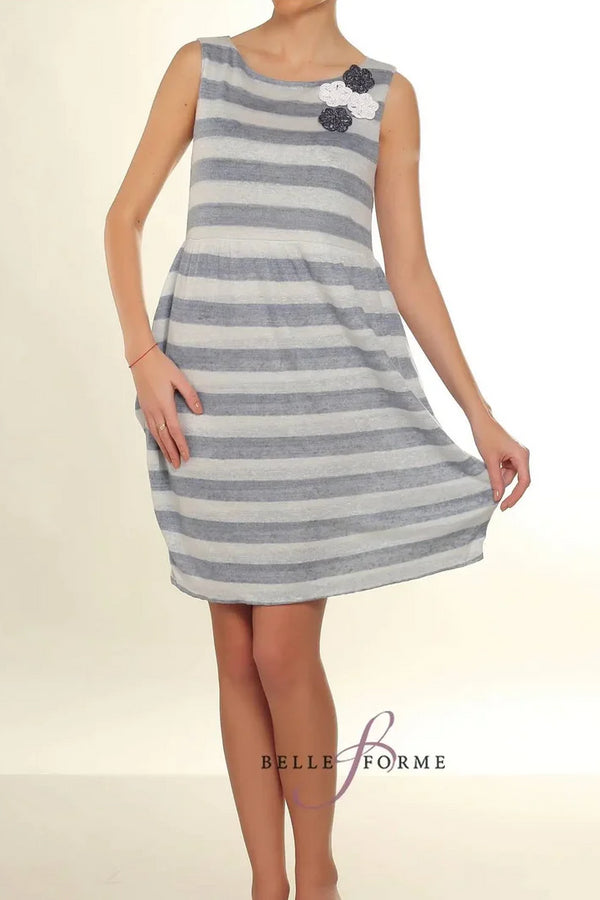 laFABBRICAdelLINO Dress linnen jersey